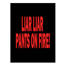 Liar Liar Post Card