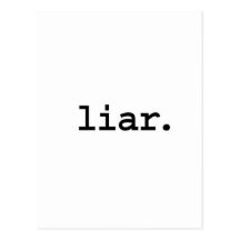 liar. post cards