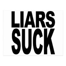 Liars Suck Postcards