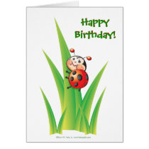 Libby the Ladybug Birthday Card cards