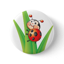 Libby the Ladybug Button