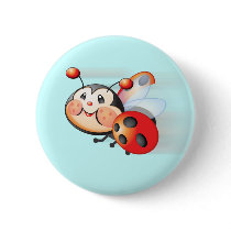 Libby the Ladybug Button