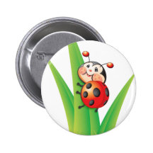 Libby the Ladybug Button