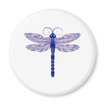 Libelle dragonfly kühlschrankmagnet