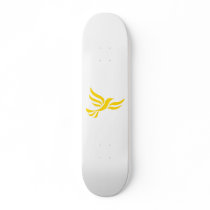 Liberal Democrats Logo Skate Board