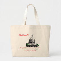 Liberal Lesson 9.	We Spend Taxpayer’s Money Canvas Bag