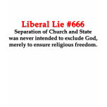 Liberal Lie #666 t-shirts
