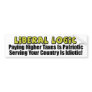 Liberal Logic: Idiotic! Bumper Sticker