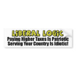 Liberal Logic: Idiotic! bumper stickers