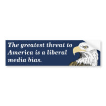 Liberal Media Bias (Smith) Bumper Stickers
