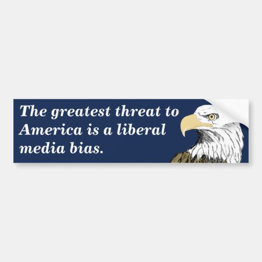 Liberal Media Bias (Smith) Bumper Stickers