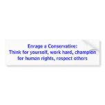 Liberal thinking bumper sticker