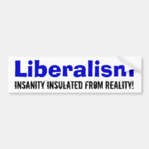 Liberalism Bumper Stickers