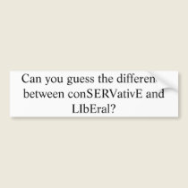 Liberals LIE bumper stickers