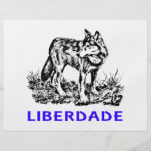 Liberdade - Lobo em estado selvagem Custom Flyer