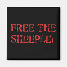 Libérez le Sheeple ! Magnets Pour Réfrigérateur