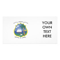 Liberia Coat of Arms Photo Card Template