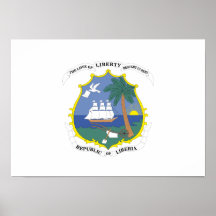 Liberia Coat of Arms Print