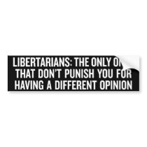 Libertarian Civil Liberties Bumper Sticker