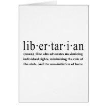 Libertarian Definition Card