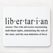 Libertarian Definition Mouse Pad