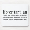 Libertarian Definition mousepads