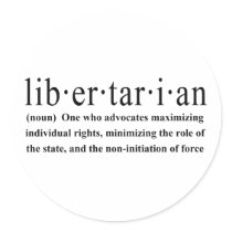 Libertarian Definition Sticker