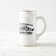 Libertarian Moustache Mug