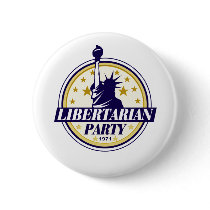 libertarian party logo pinback button