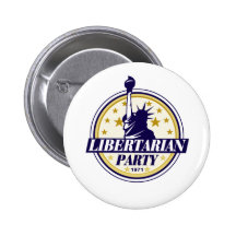 libertarian party logo pinback button