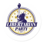 libertarian party logo round stickers