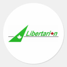 Libertarian_Party_of_Canada_Logo Round Sticker