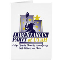 Libertarian Party of Utah Logo Greeting Cards