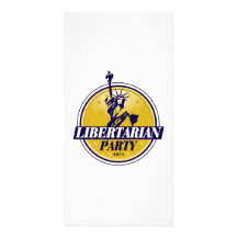 Libertarian Political Party Logo Photo Card Template