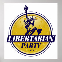 Libertarian Political Party Logo Print