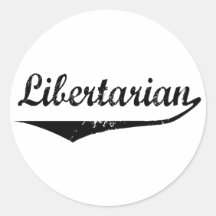 Libertarian Round Sticker