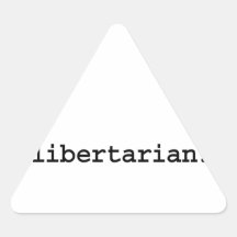 libertarian. triangle stickers