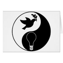 Libertarianism Logo Emphasizing Peace & Innovation Card