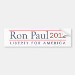 Liberté 2012 de Ron Paul pour l'Amérique grande Autocollant Pour Voiture
