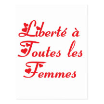 LIBERTE FEMMES.png Cartes Postales