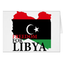 Liberté pour la Libye Carte De Vœux