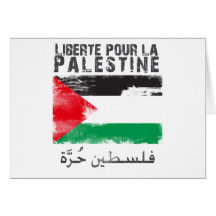 Liberté pour la Palestine (filistin hurra) Cards