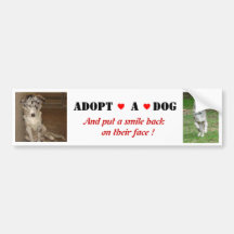 Liberty Adopt a dog Bumper Sticker