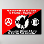 Liberty and Socialism poster