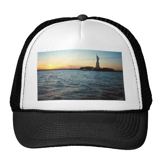 Liberty at sunset trucker hat