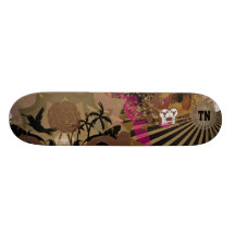 liberty citybrown hor skateboard