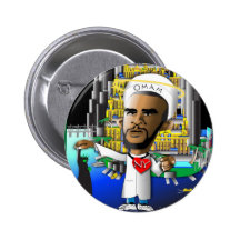 Liberty Covered with Burka Pinback Button