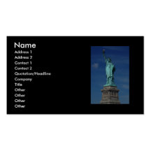 Liberty Enlightening the World - Statue of Liberty Business Card Template