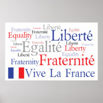 Liberty, Equality, Fraternity French Flag Posters