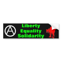 Liberty Equality Solidarity bumpersticker